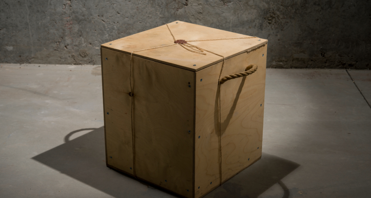 wooden crate box package